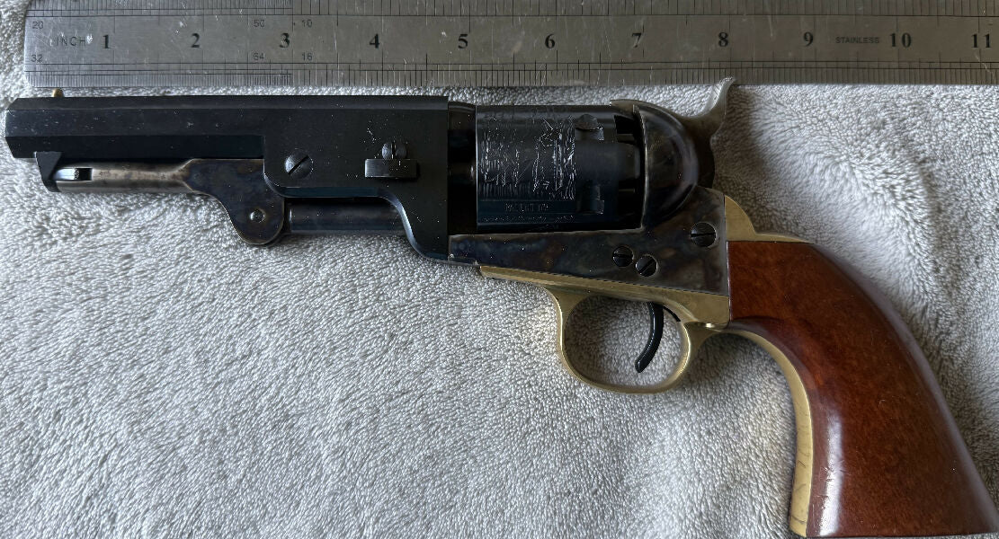 Looking for a Uberti 1851 Navy 36cal Black powder pistol with 5 inch (127mm) barrel.