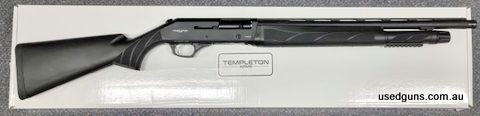 Just landed back in stock in limited numbers. Templeton Push button release 12G shotgun. Super fast action!! 20 inch barrel with 4 adjustable chokes in syntheti
